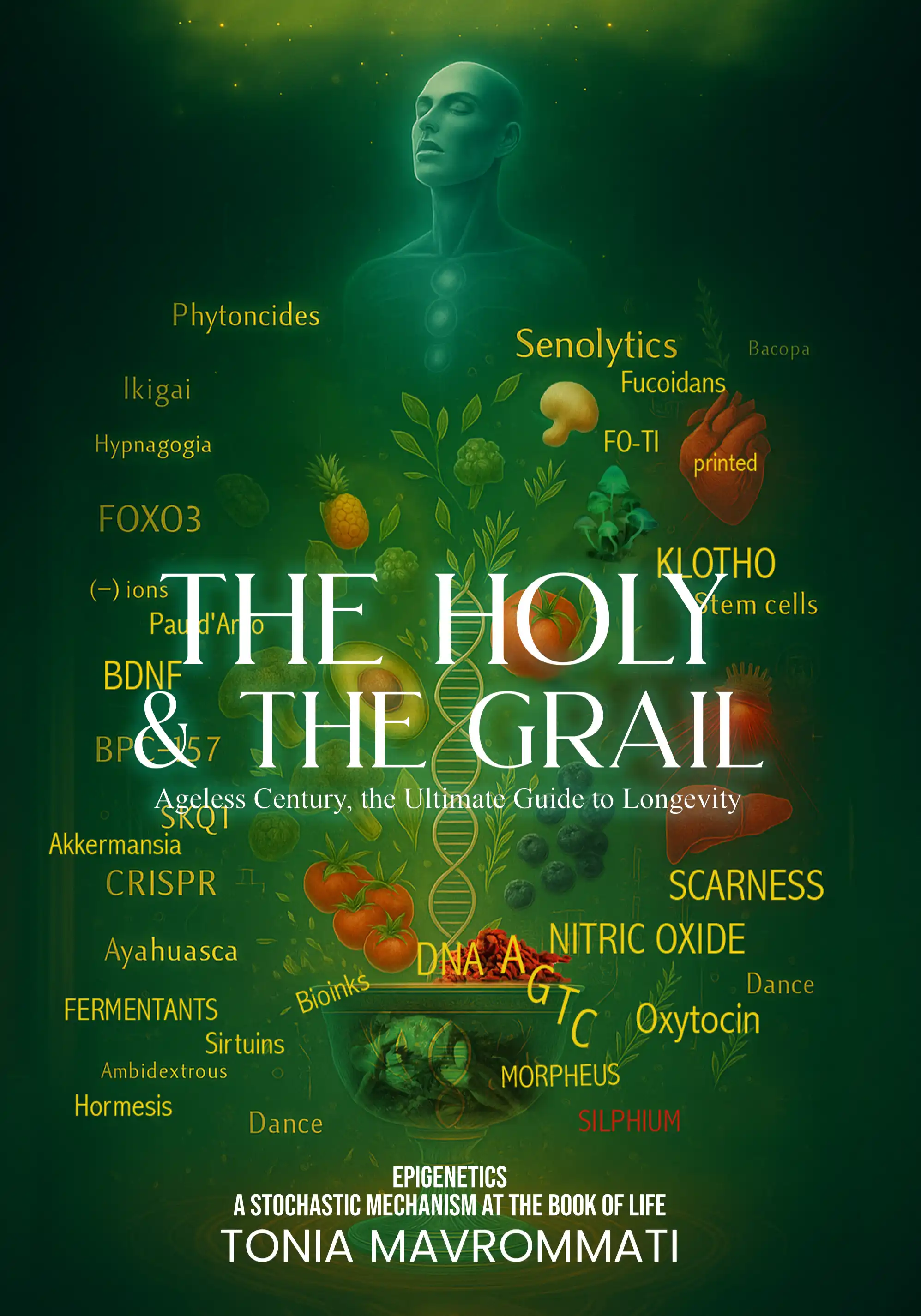 The Holy & the Grail Book Cover by Tonia Mavrommati